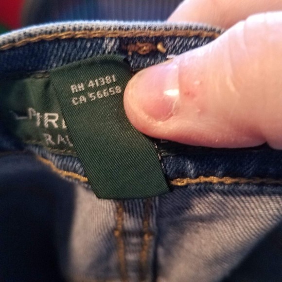 LAUREN Ralph Lauren Size 14 Classic Straight Leg Denim Jeans Preowned - Picture 8 of 9